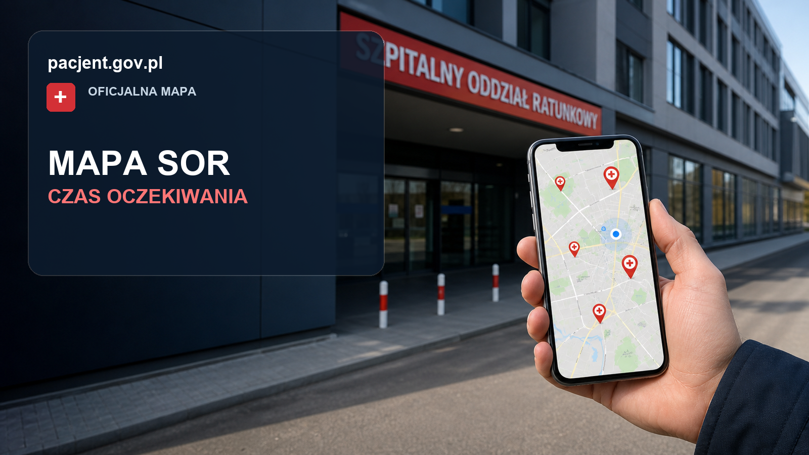 Mapa SOR pokazuje kolejki. Jak czytać czas oczekiwania i kolory triażu