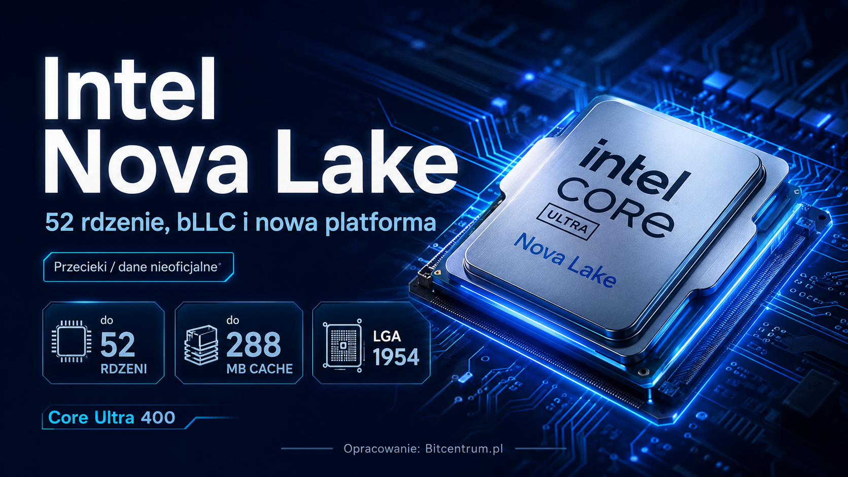 Intel szykuje procesor-potwora. 52 rdzenie i prawie 500 W mocy