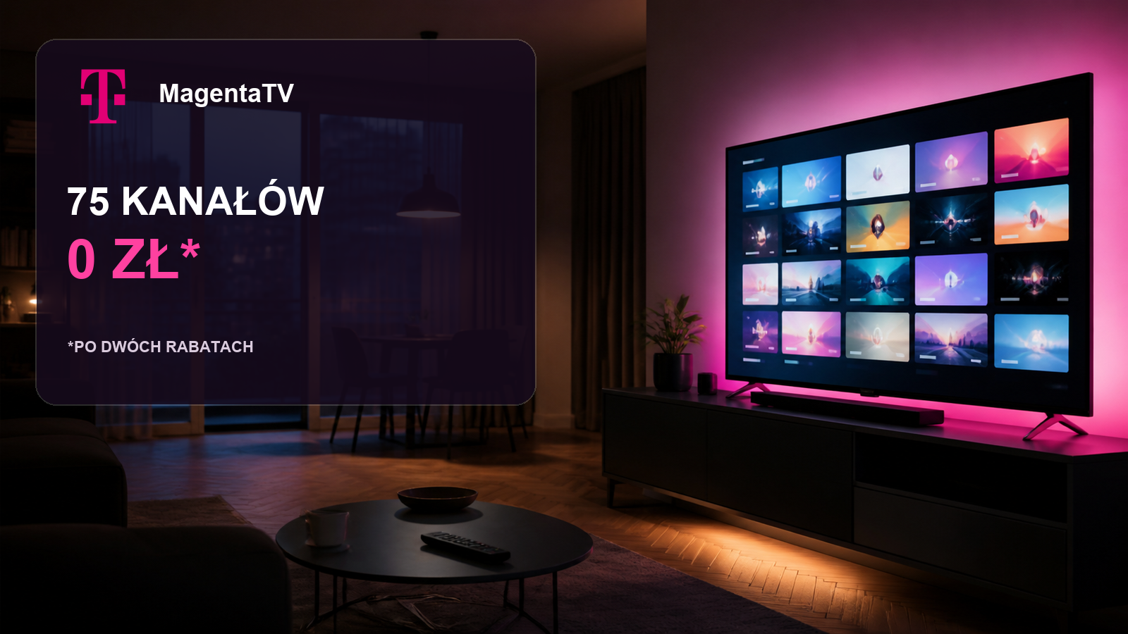 MagentaTV daje 75 kanałów za 0 zł. Warunki są ważniejsze niż samo „zero”